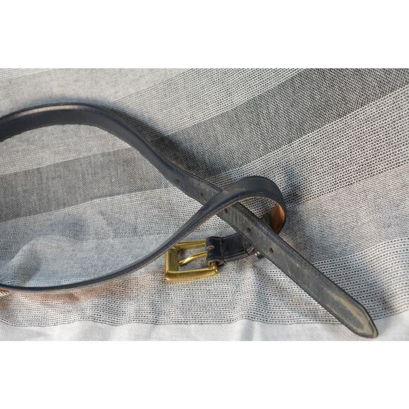 vintage Coach leather belt with a solid brass buckle
